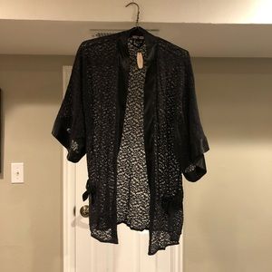 Victoria’s Secret satin bows lace robe